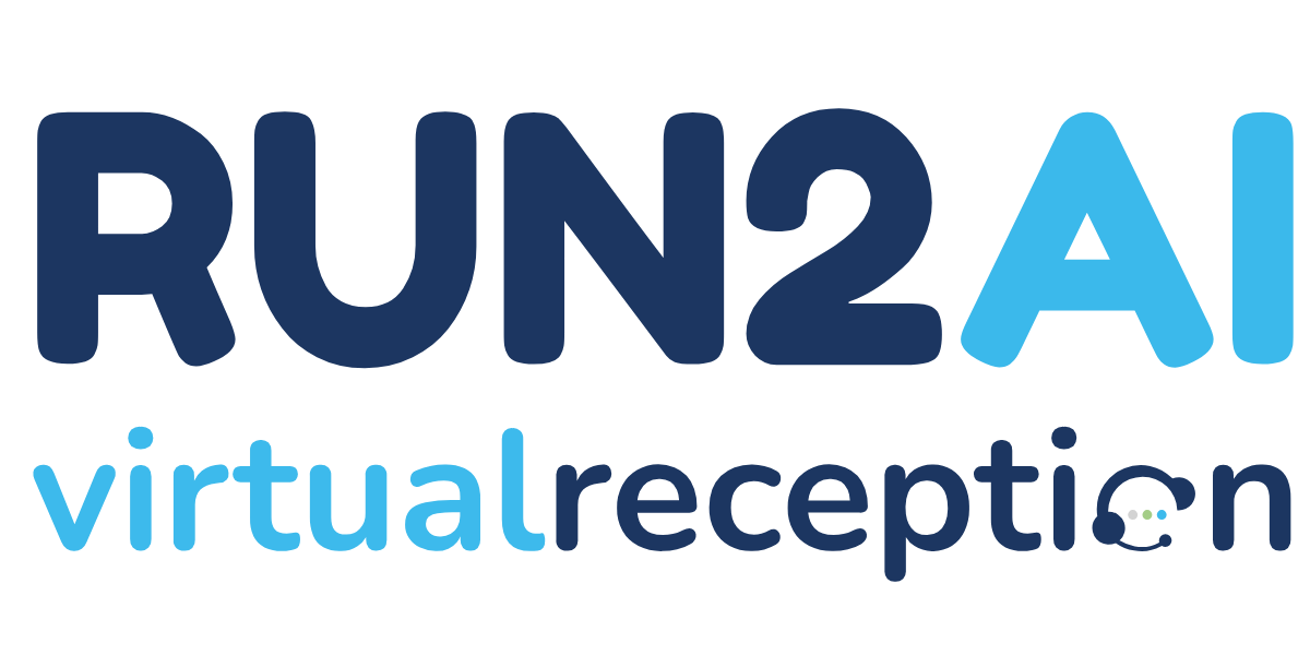 Logo Virtual Reception Run2AI: segreteria digitale sviluppata su misura per il mondo della sanità con integrazione gestionali